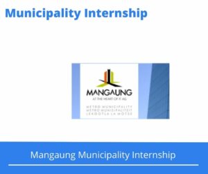 Mangaung Municipality Internships @mangaung.co.za